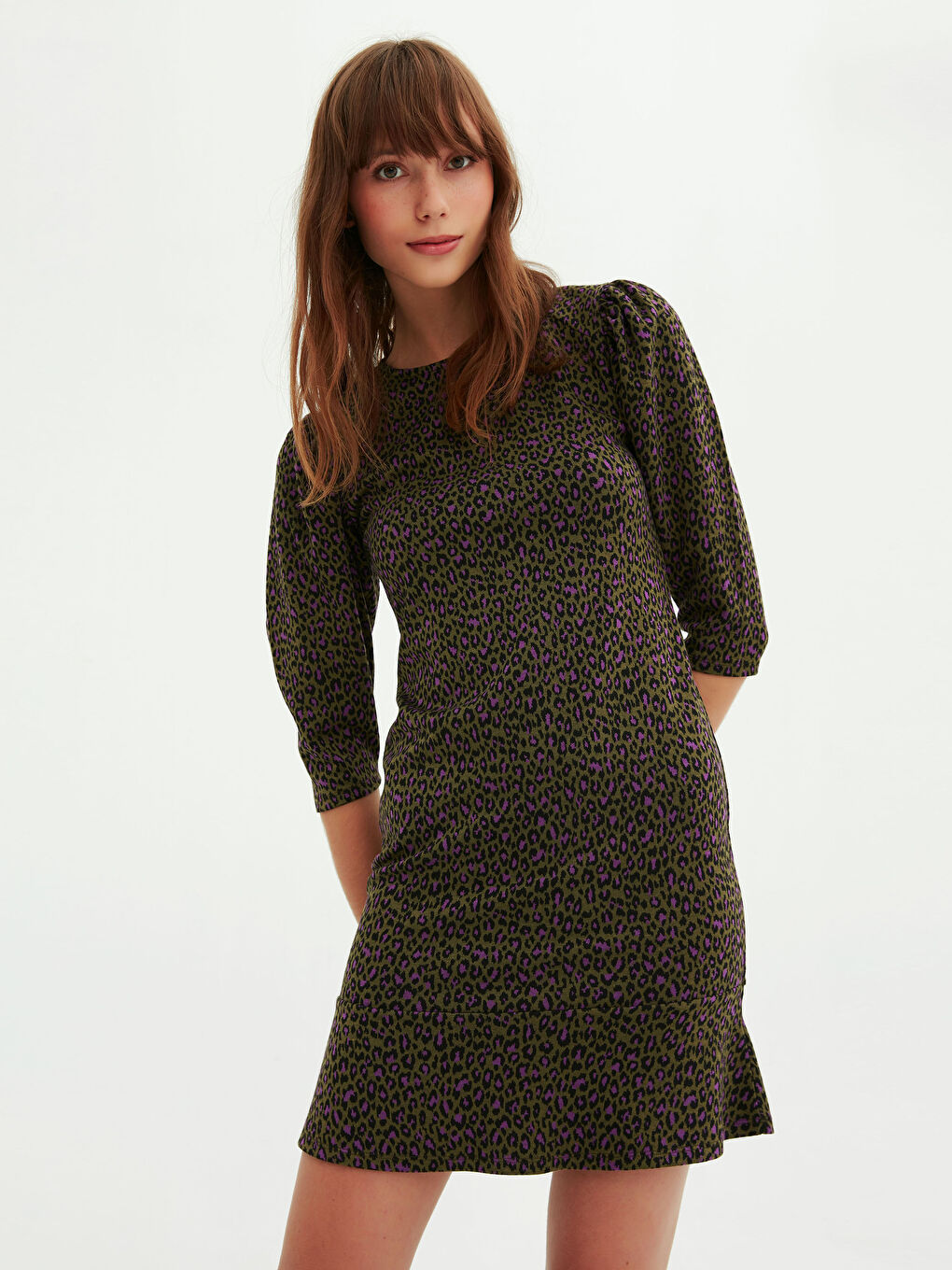 Leopard Patterned Dress -0WGL21Z8-H0E