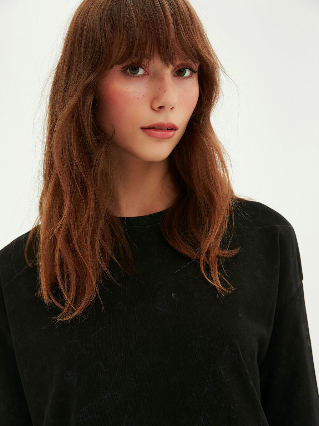 Robe Basique en Coton pour Femmes à Col Rond et Manches Courtes-5