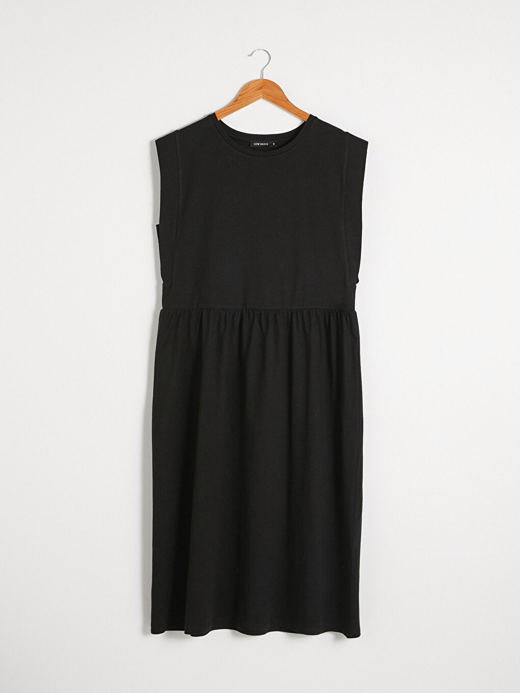 Basic Cotton Flared Dress-8