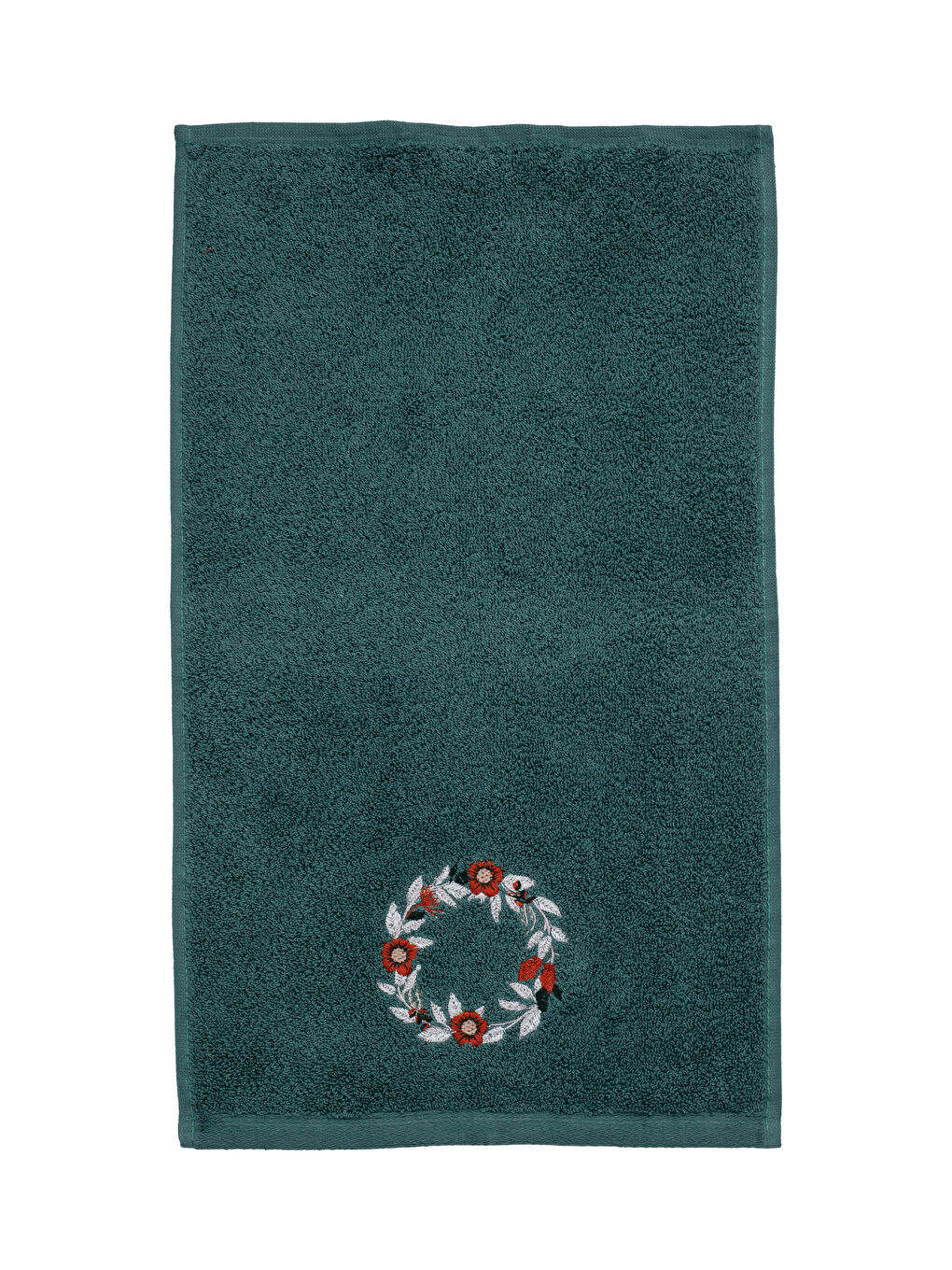 Flower Embroidery Face Towel-2