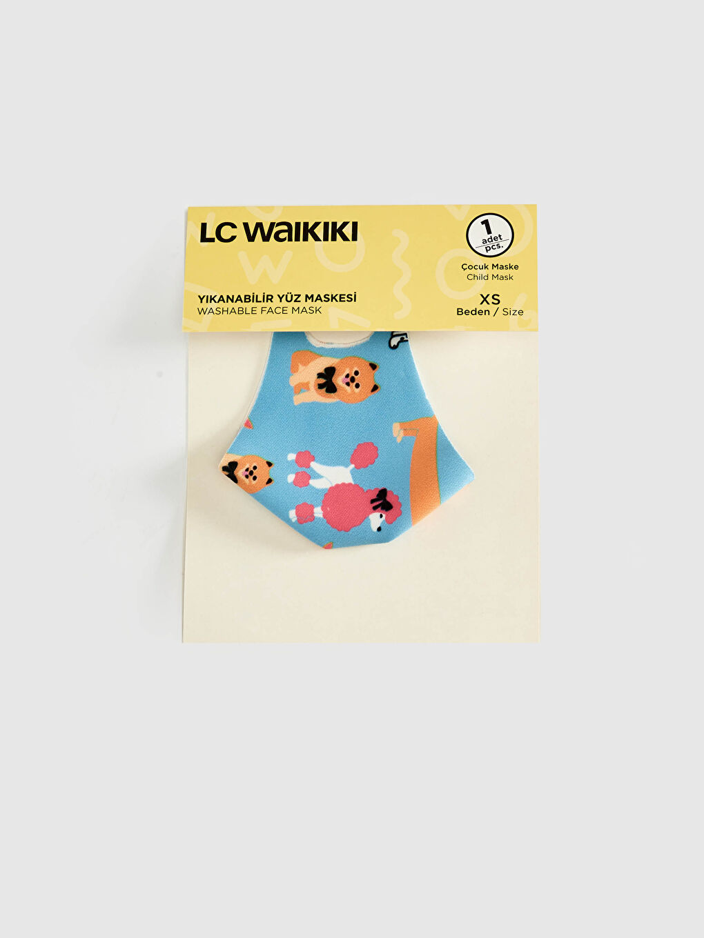 2-8 Yaş Kız Çocuk Yıkanabilir Yüz Maskesi-1