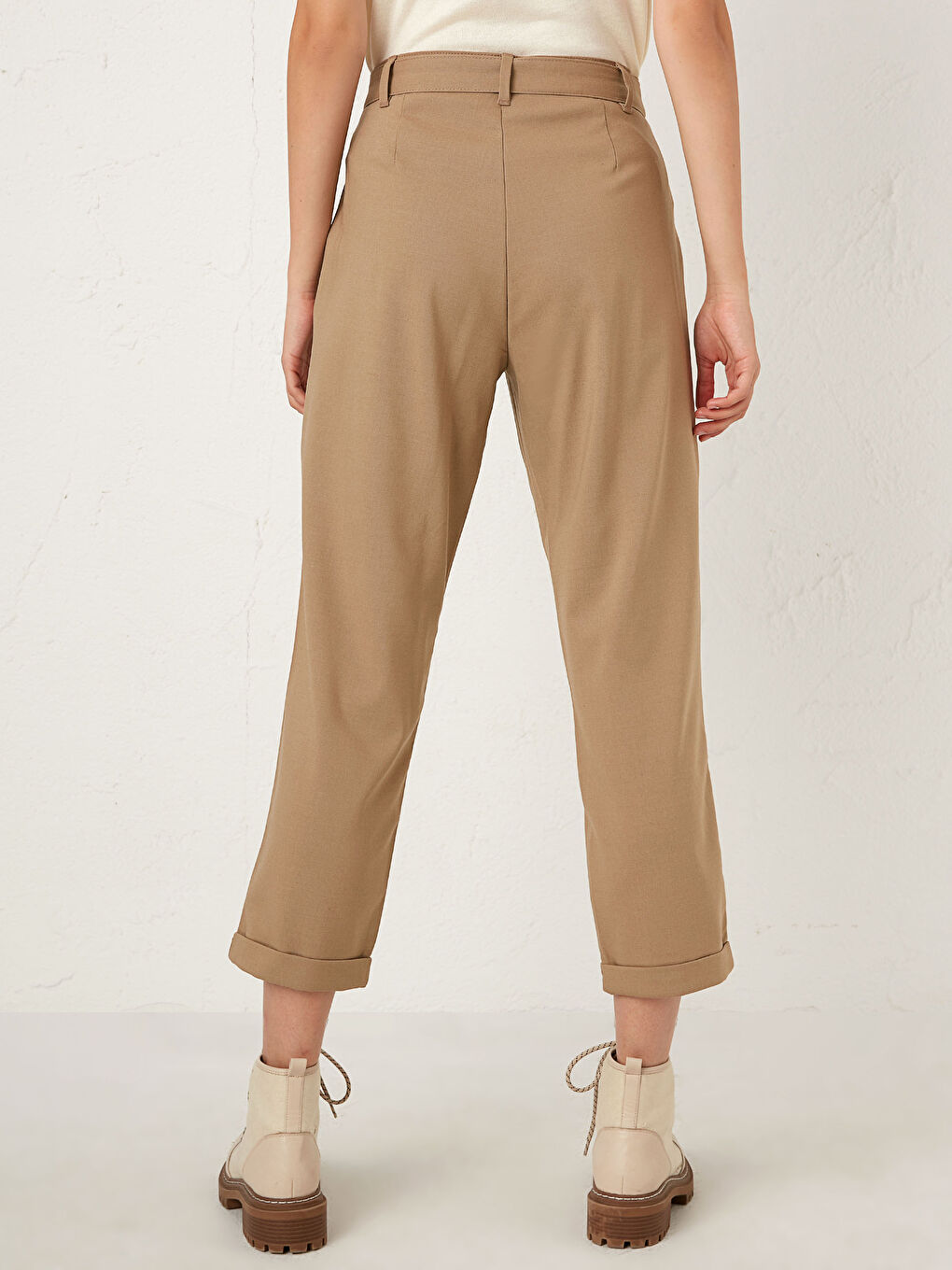 Pantalon Popeline Coupe Confortable pour Femmes-3