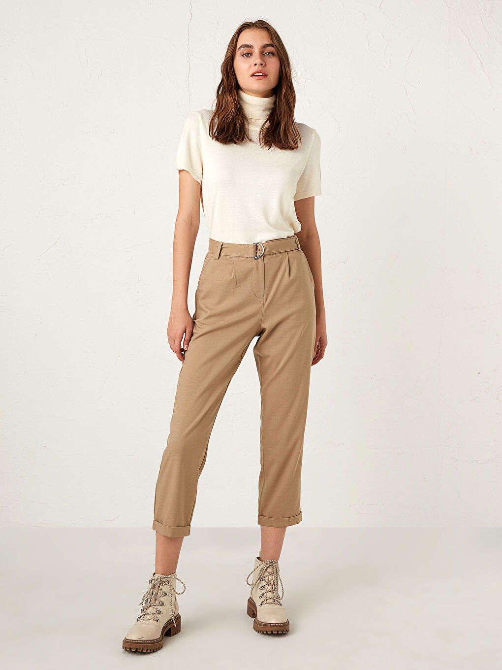 Pantalon Popeline Coupe Confortable pour Femmes