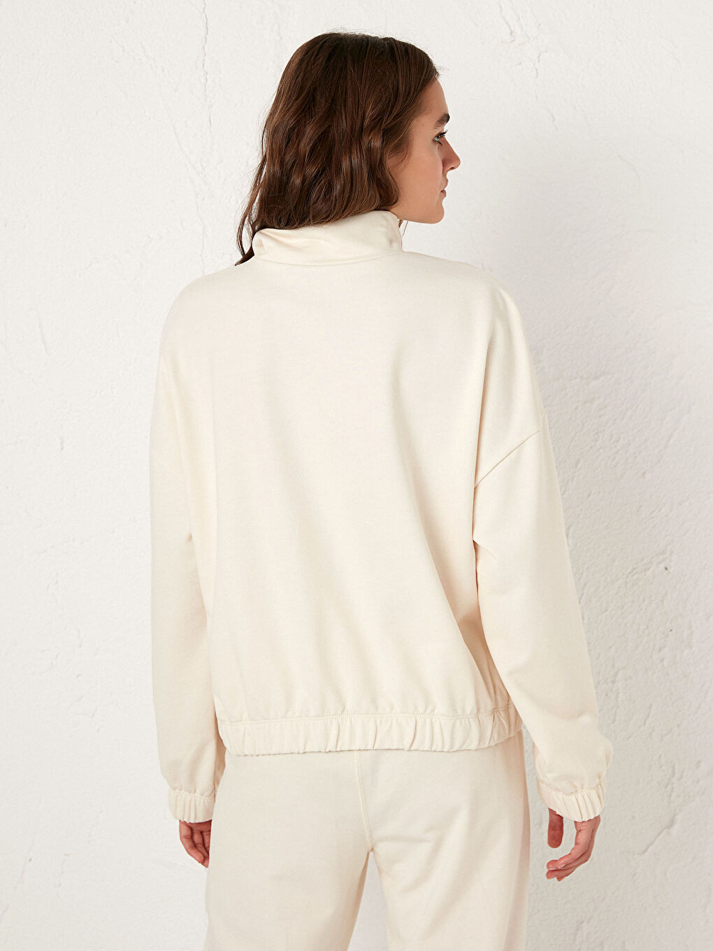 Zip-Down Bomber Sweatshirt-5