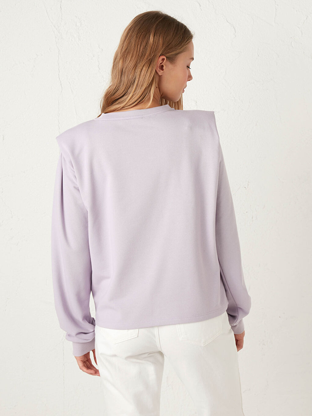 Crew Neck Lightweight Sweatshirt-5