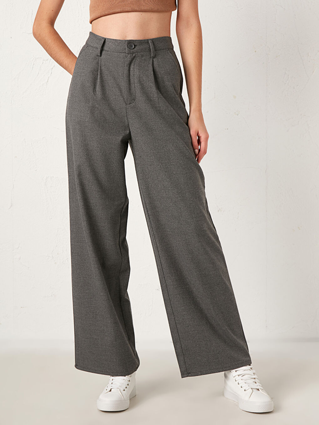 Pantalon Évasé Longueur Cheville-2