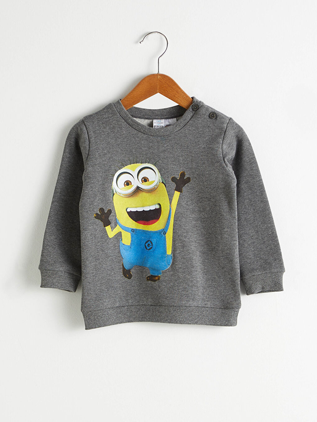 Erkek Bebek Minions Baskılı Sweatshirt