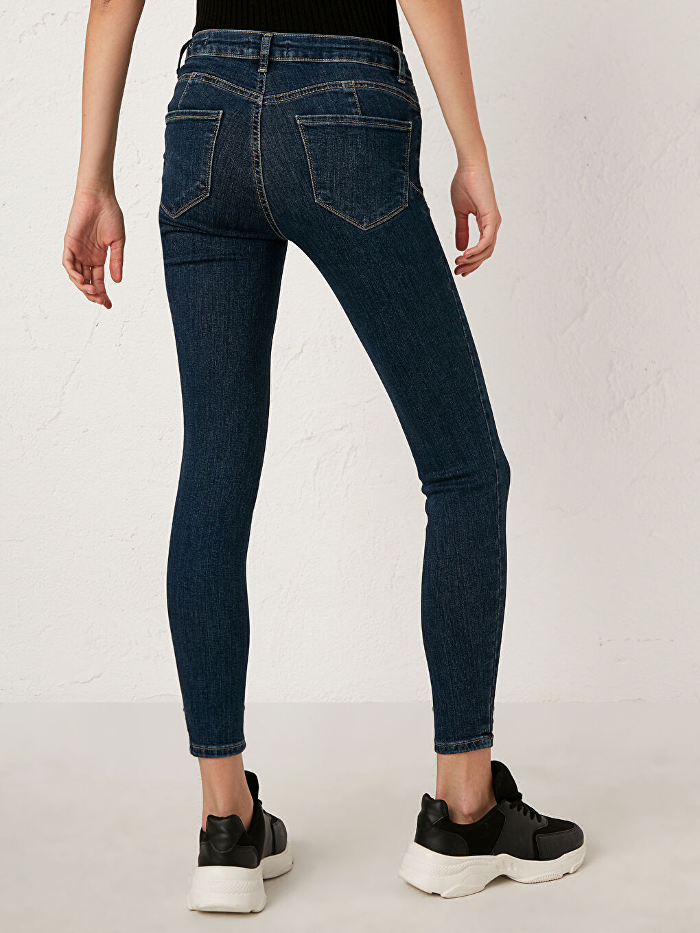 Ankle Length Mercury Skinny Fit Push Up Jean Trousers-2