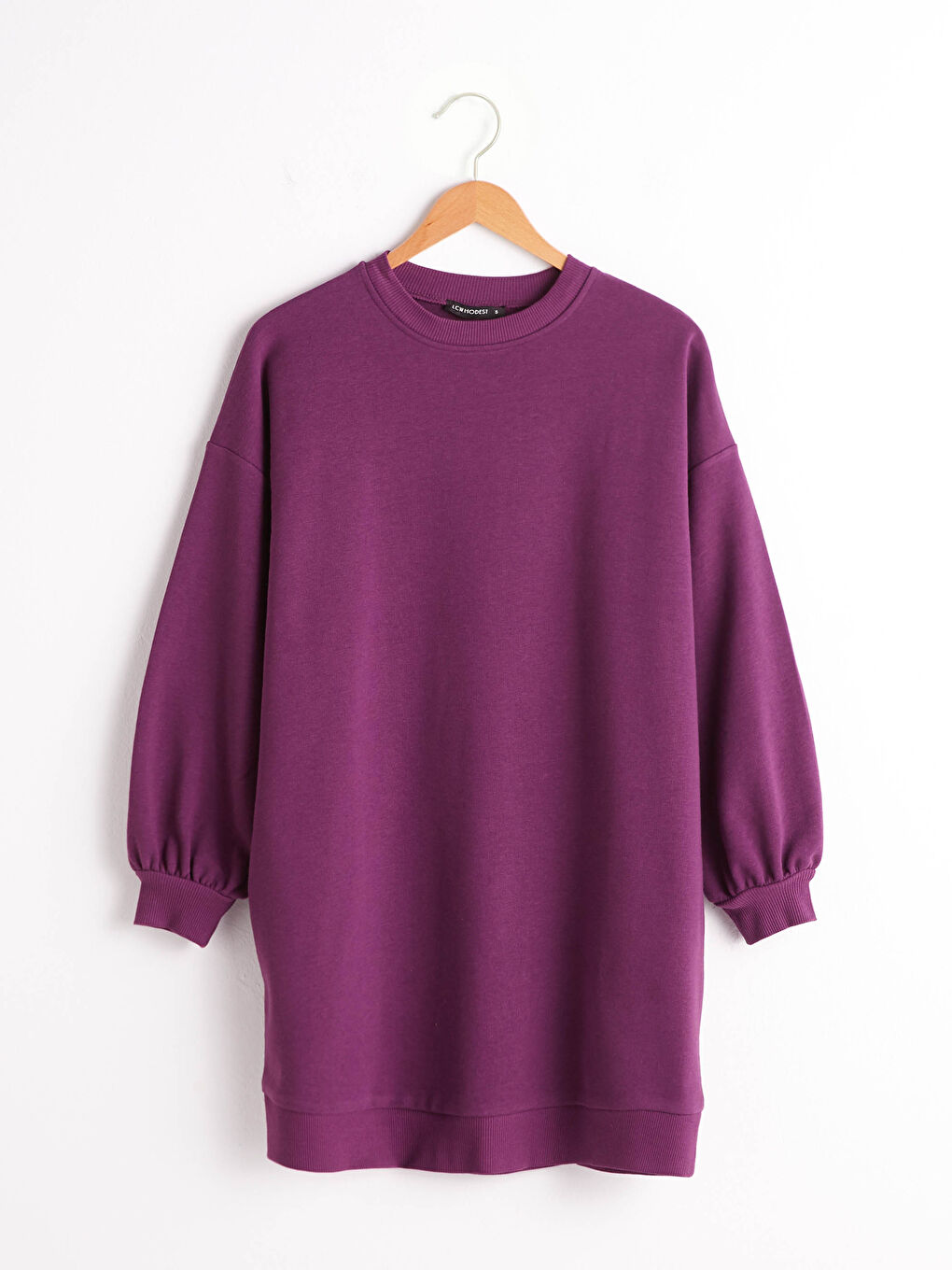 Однотонный Свитшот Оверсайз-3