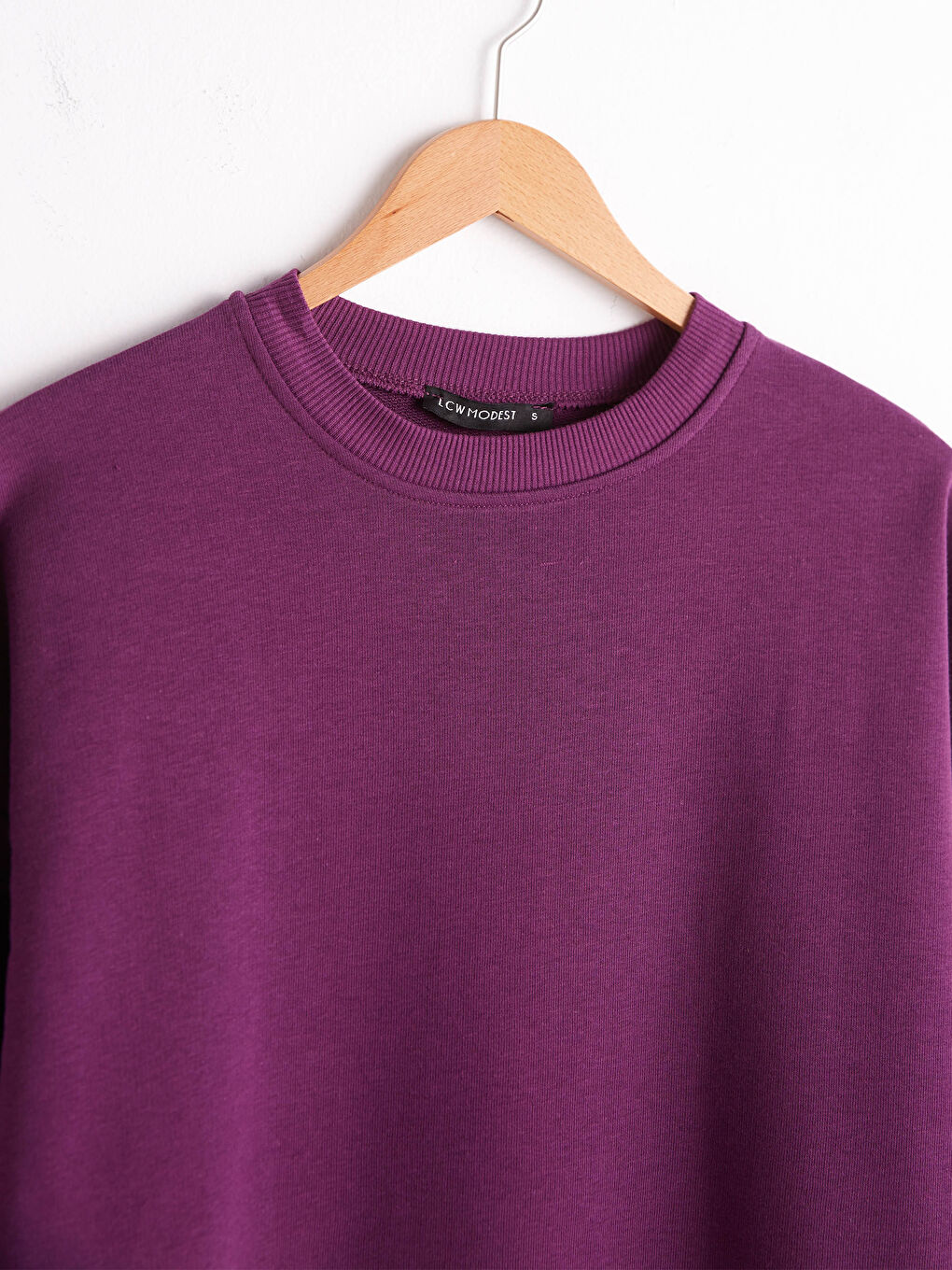 Однотонный Свитшот Оверсайз-5