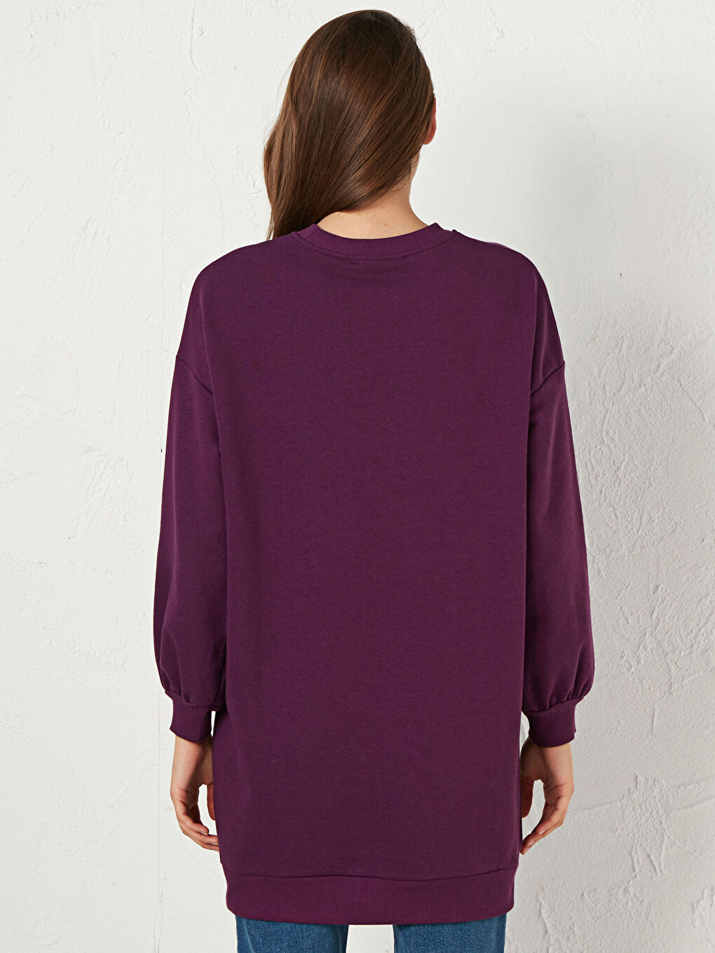 Однотонный Свитшот Оверсайз-2