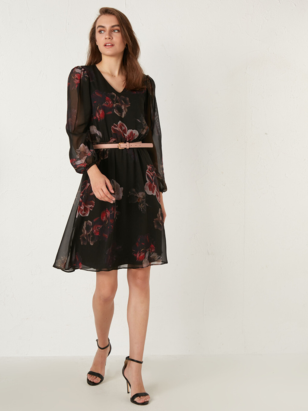 Floral Chiffon Dress