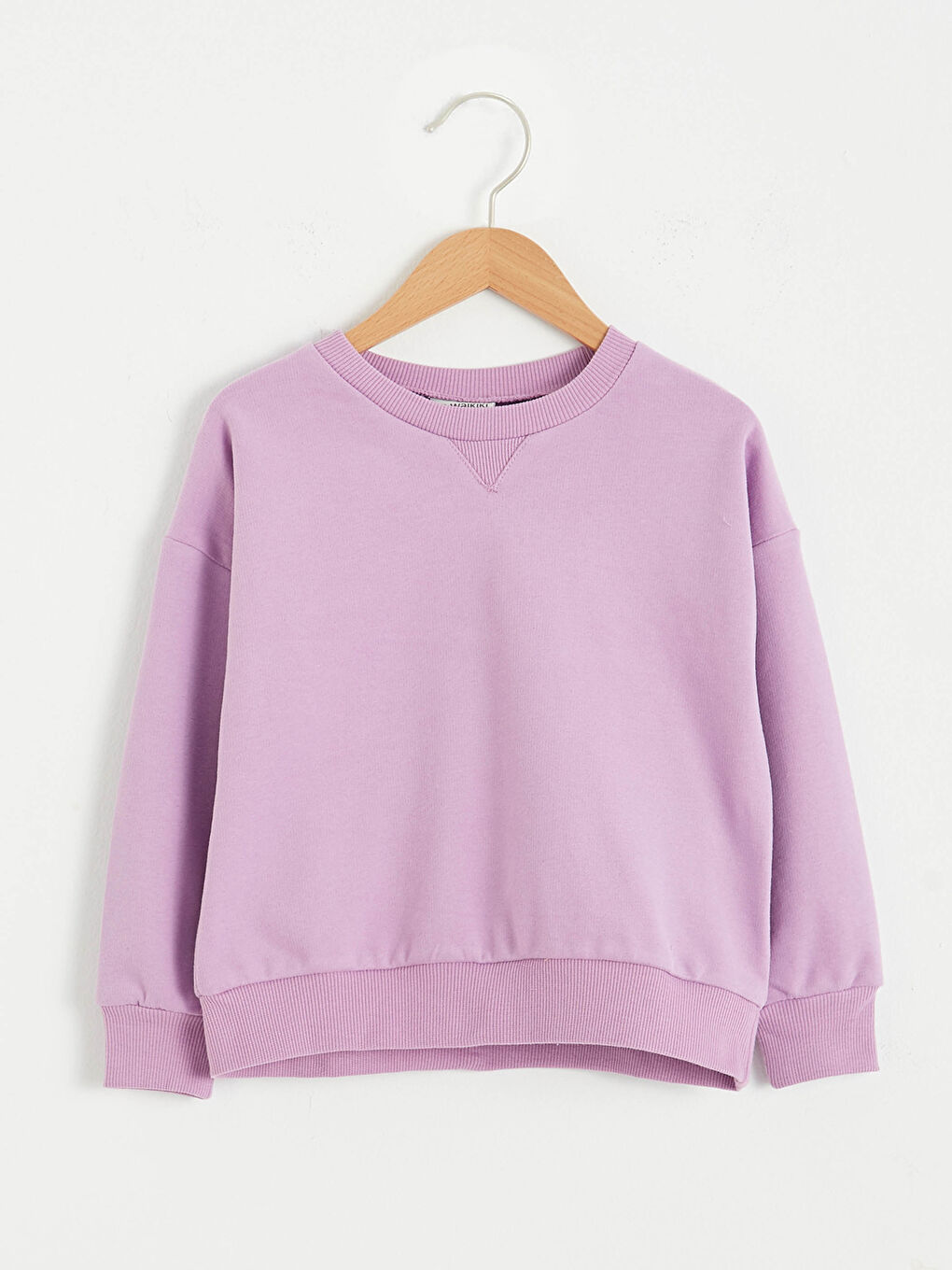 Mor Kız Çocuk Basic Sweatshirt