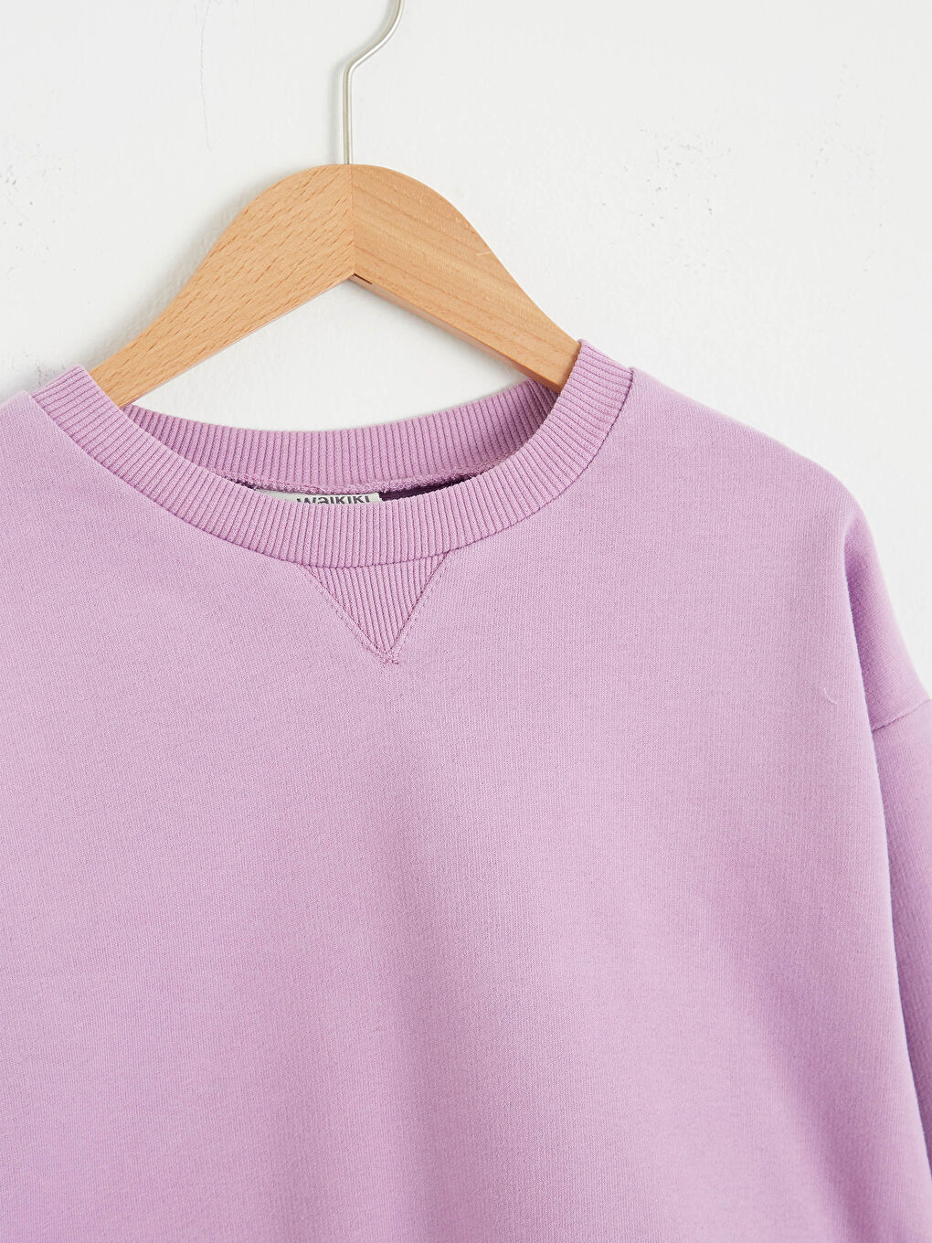 Mor Kız Çocuk Basic Sweatshirt-1