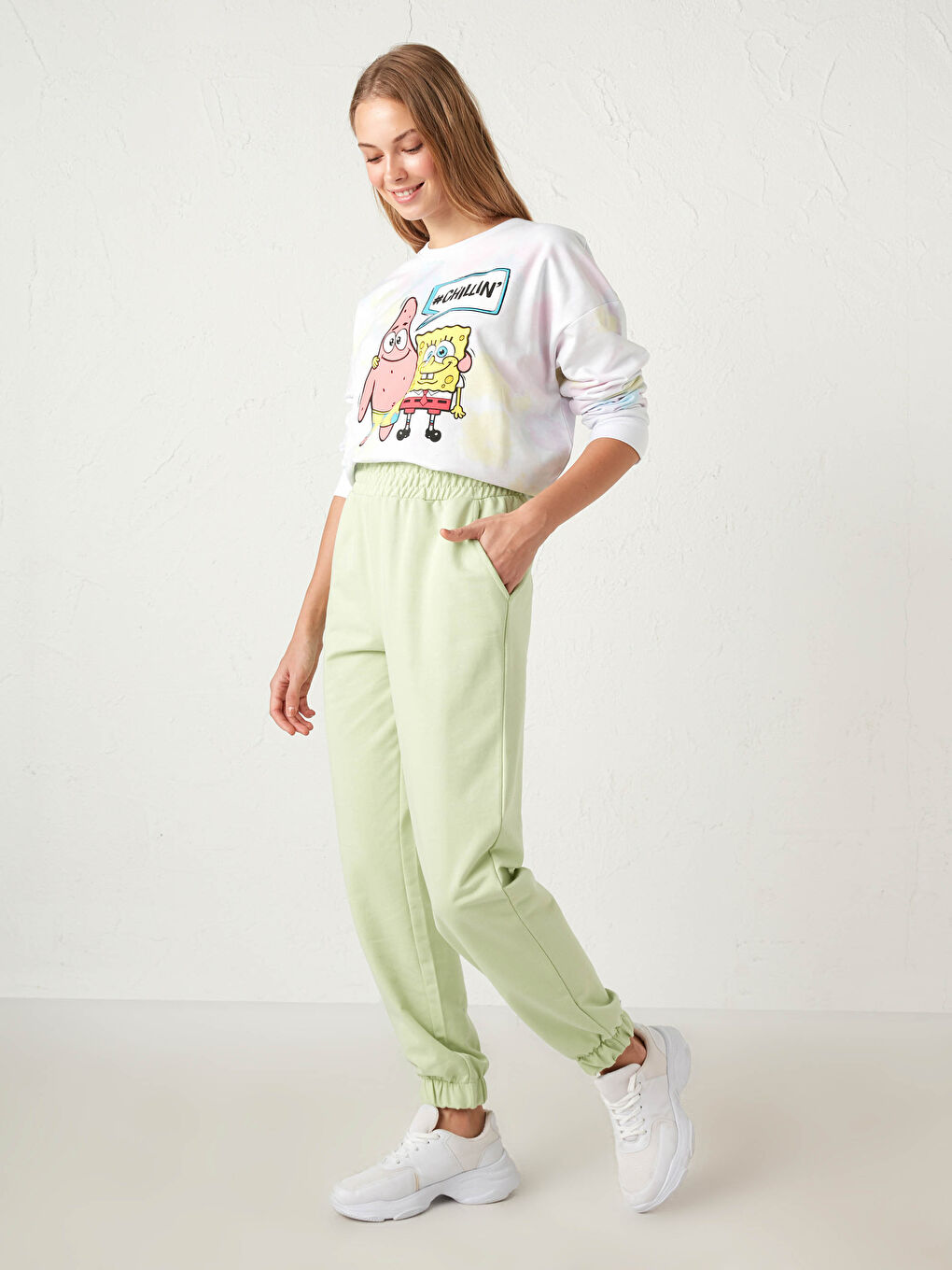 Elastic Waist Jogger Sweatpants