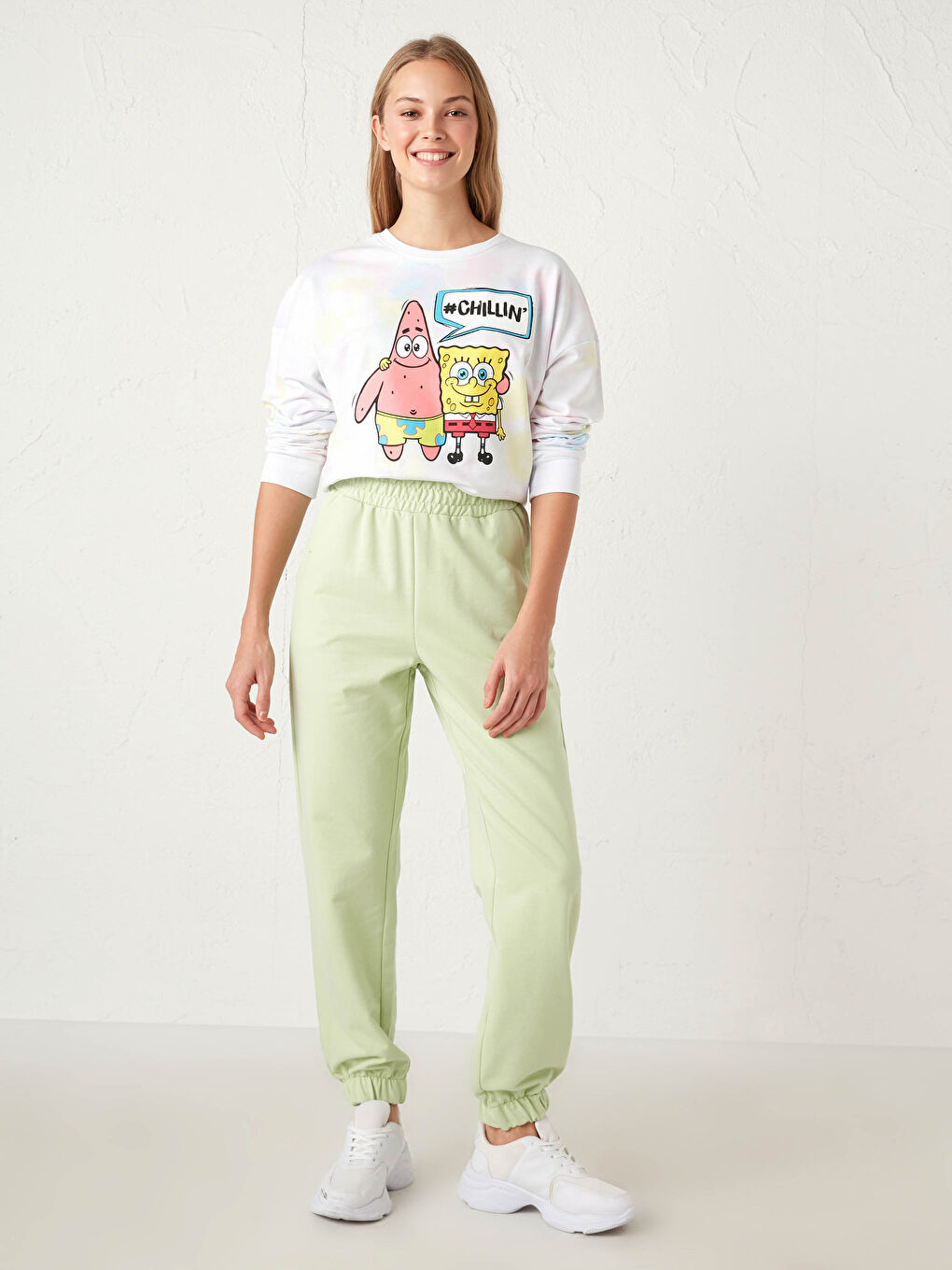 Elastic Waist Jogger Sweatpants-1