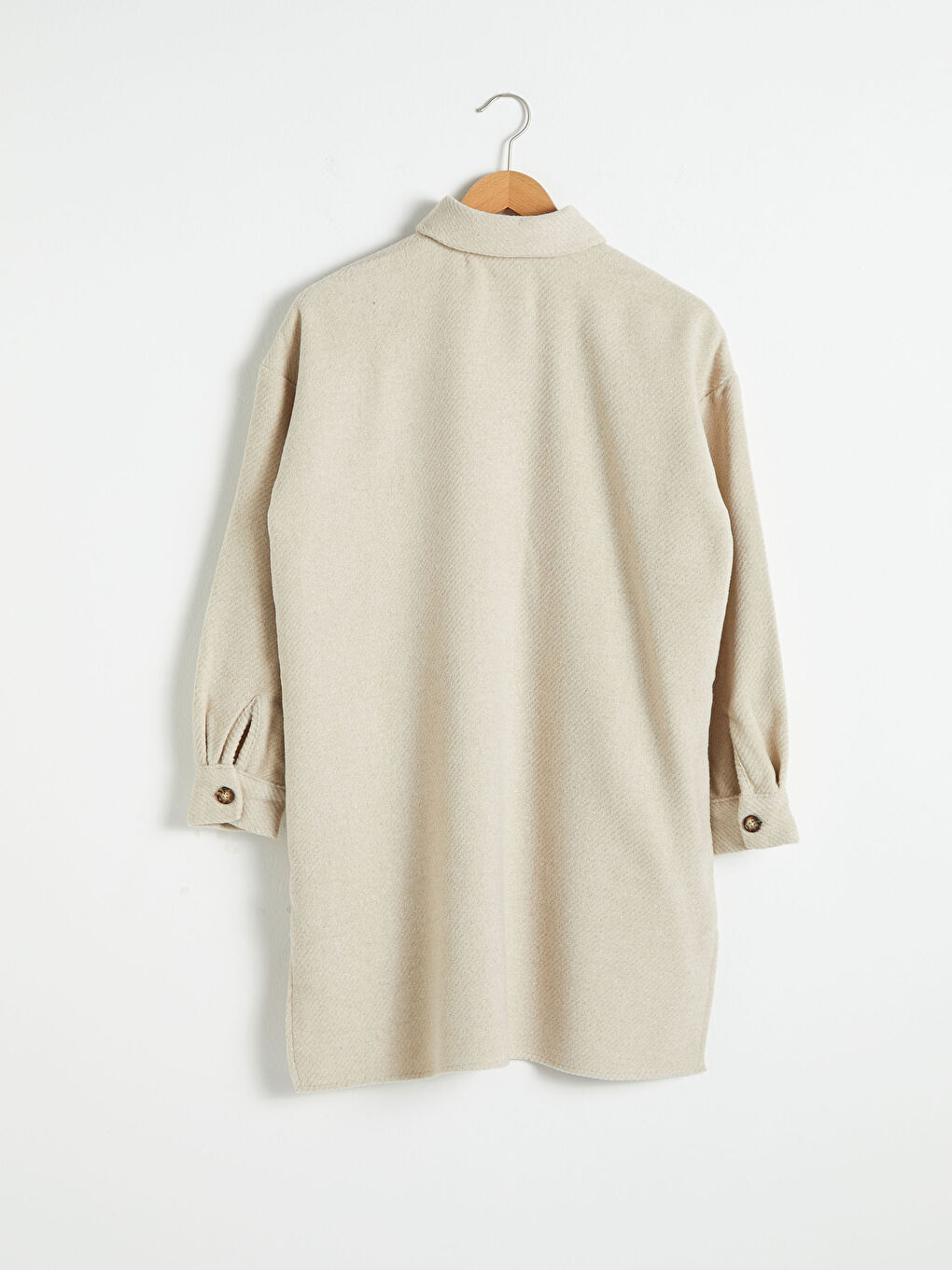 قميص تونيك للسيدات بتفاصيل جيوب من تويل-6