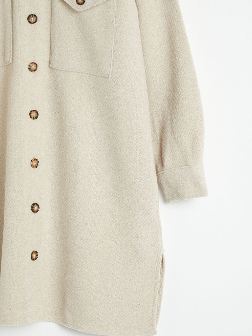 قميص تونيك للسيدات بتفاصيل جيوب من تويل-7