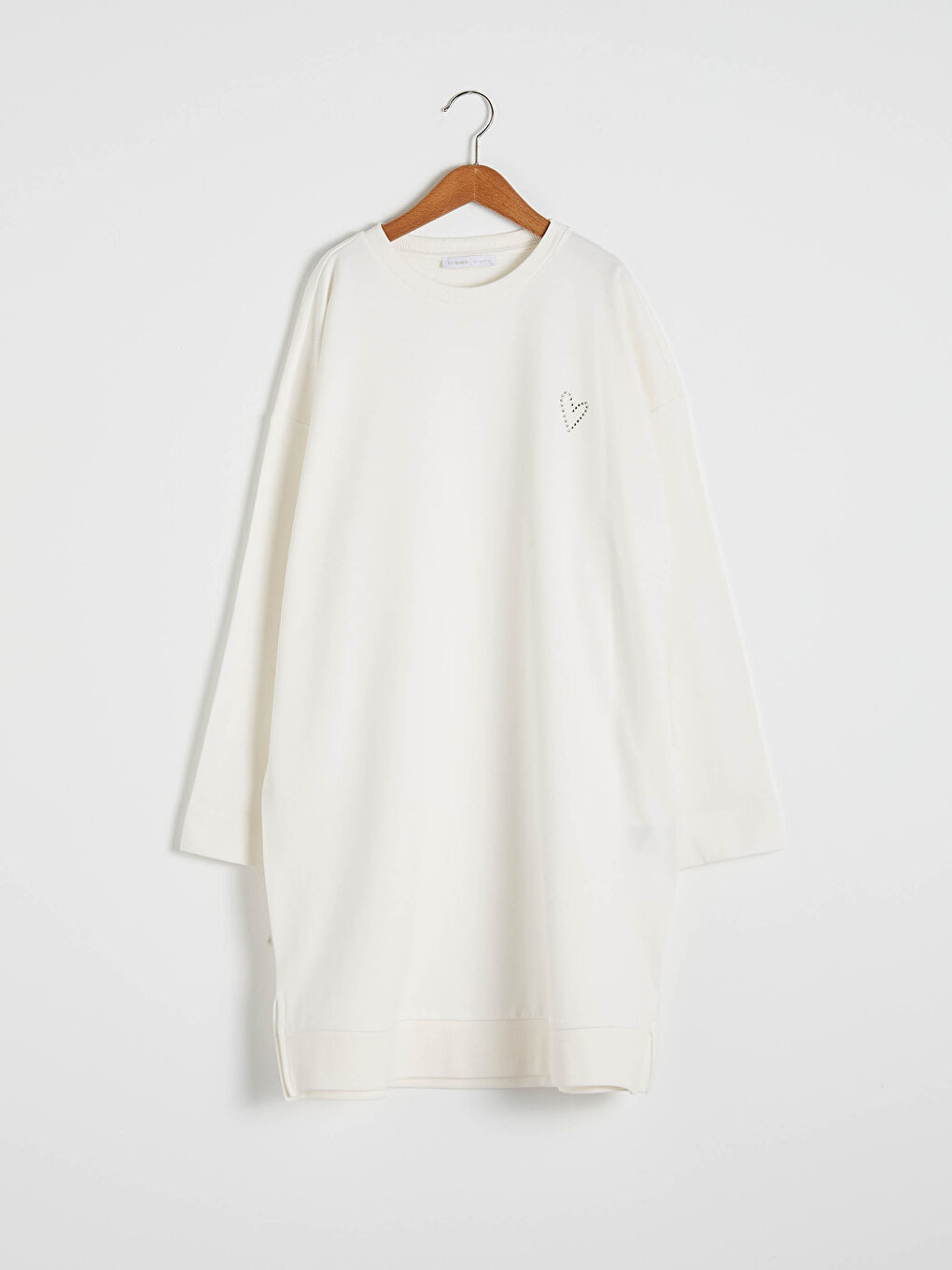 سويت شيرت نسائي فضفاض سادة-3