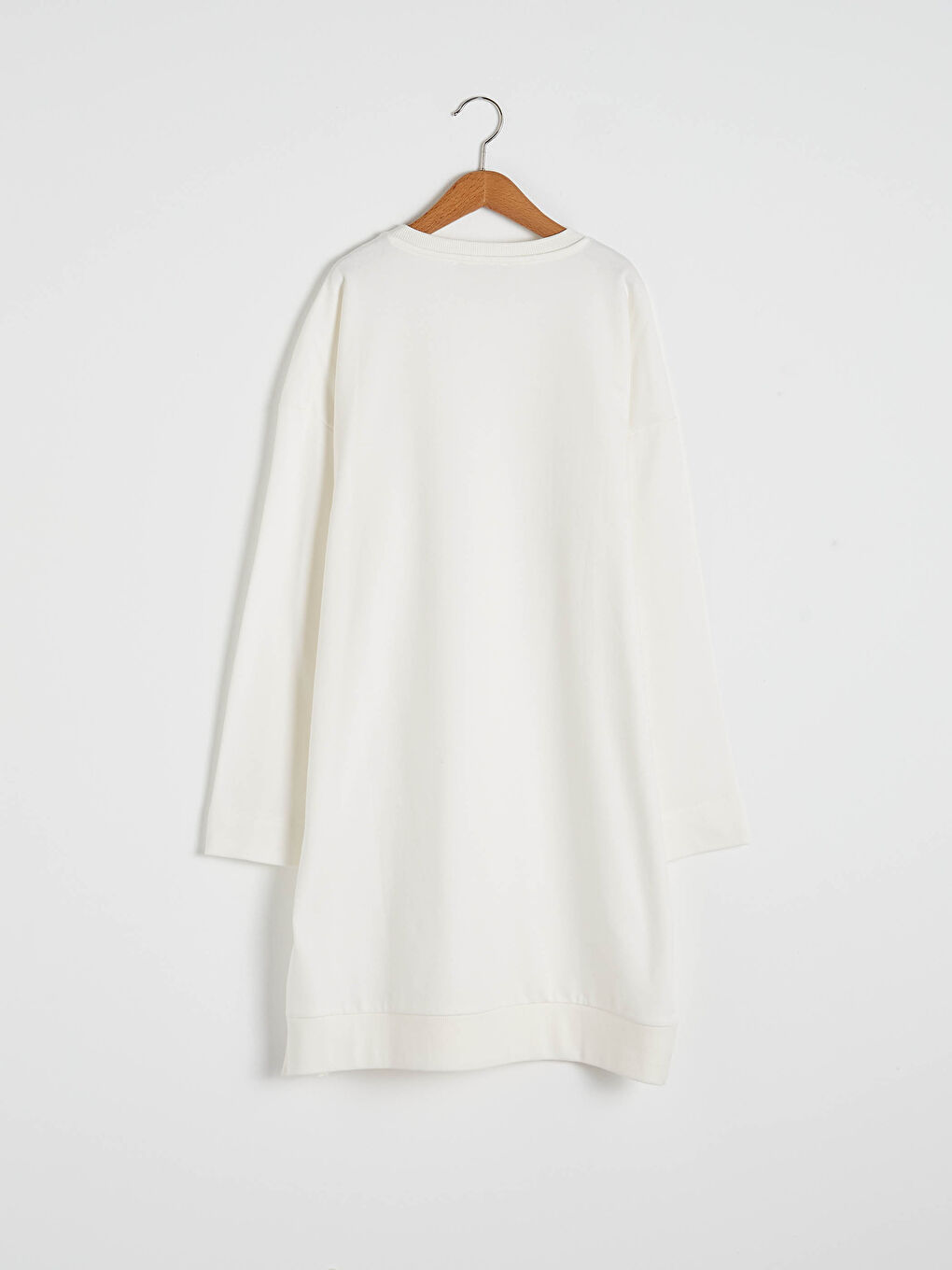 سويت شيرت نسائي فضفاض سادة-4