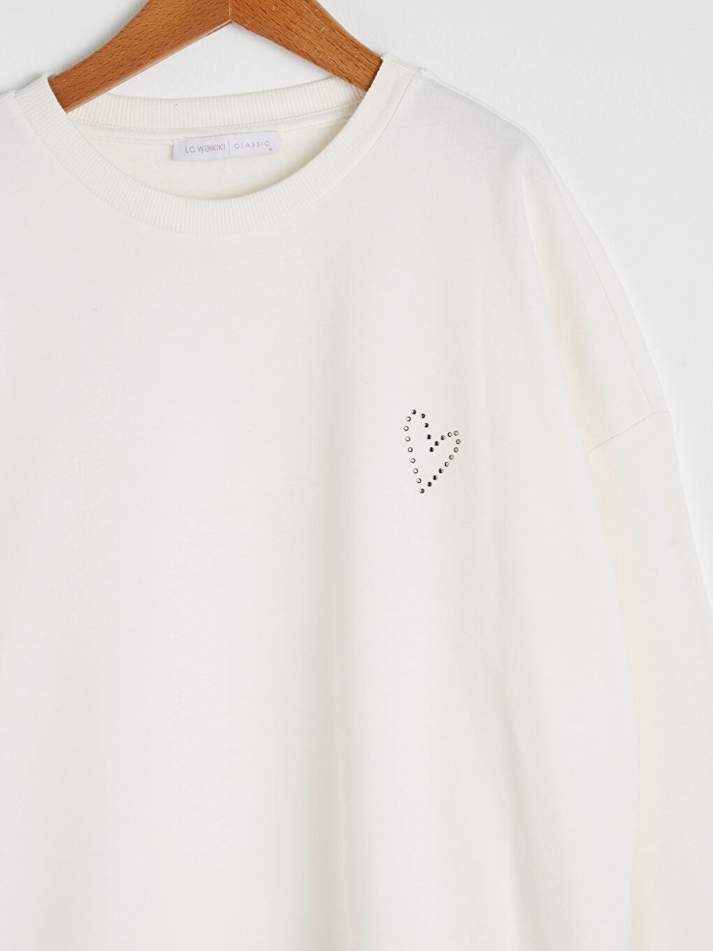 سويت شيرت نسائي فضفاض سادة-5