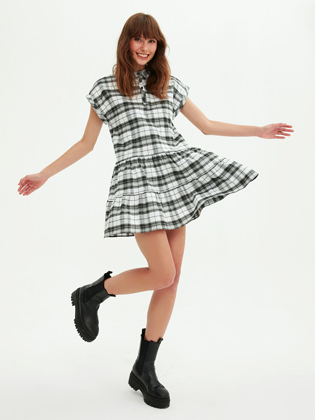 LCW Limited Hemdkragen Kurzarm Kleid für Damen -0WGU12Z8-LKX