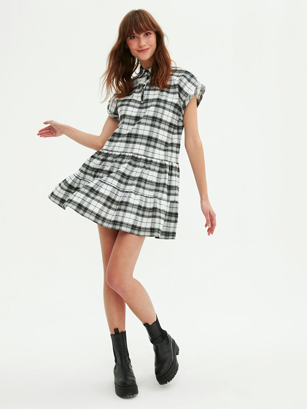LCW Limited Hemdkragen Kurzarm Kleid für Damen -0WGU12Z8-LKX
