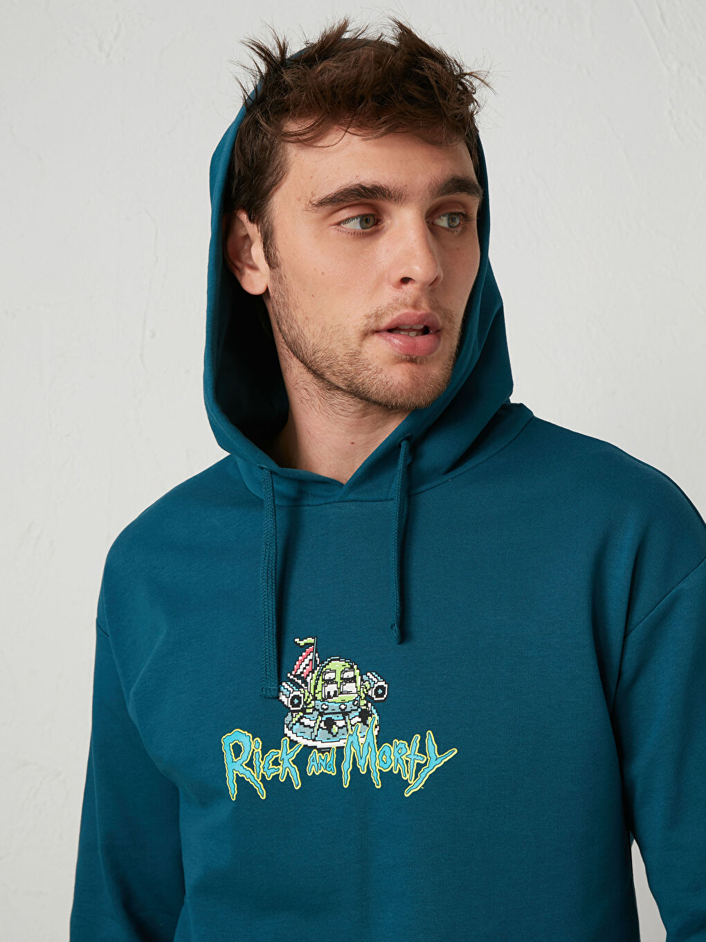 Ricky and Morty Printed Thick Hoodie with Hood-1
