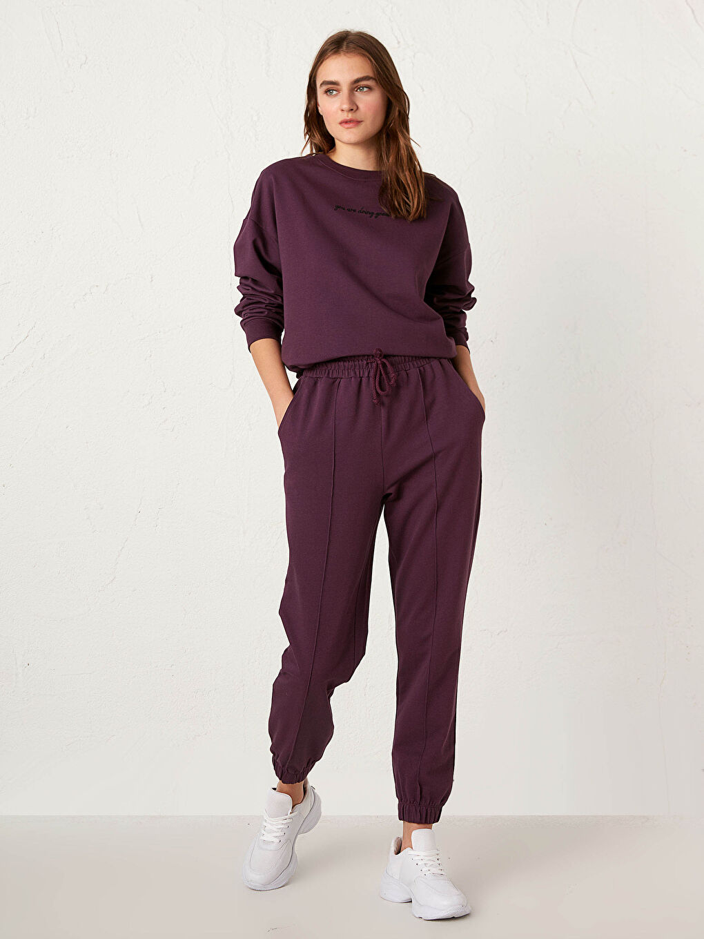 Elastic Waist Jogger Sweatpants
