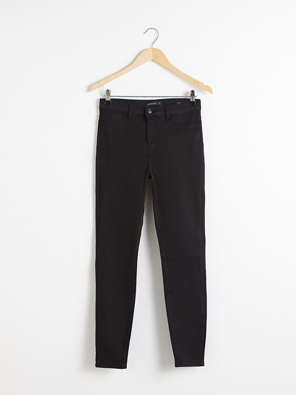 Siyah Yüksek Bel Jüpiter Süper Skinny Fit Kadın Jean Pantolon-4