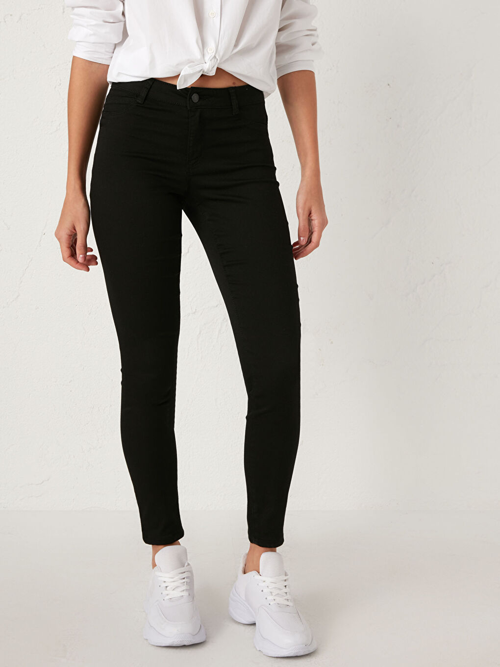 Siyah Bilek Boy Jüpiter Süper Skinny Fit Kadın Jean Pantolon-3