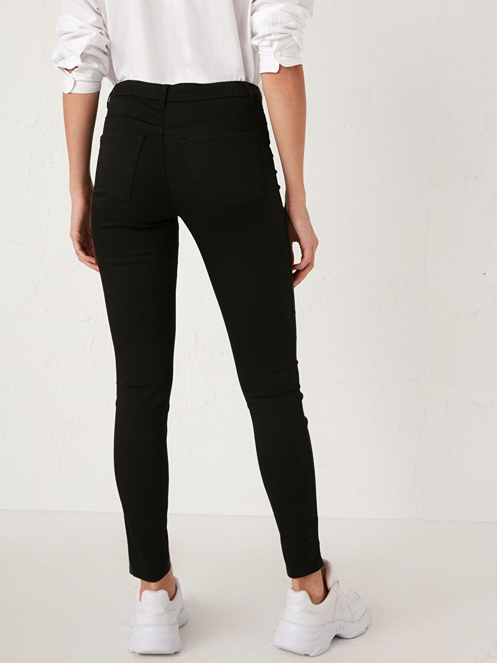 Siyah Bilek Boy Jüpiter Süper Skinny Fit Kadın Jean Pantolon-4