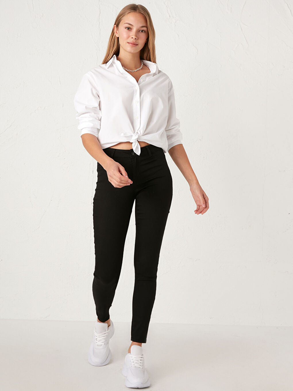 Siyah Bilek Boy Jüpiter Süper Skinny Fit Kadın Jean Pantolon