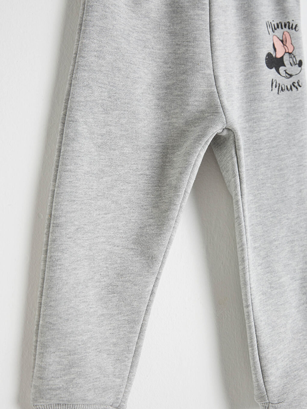 Gri Kız Bebek Minnie Mouse Baskılı Eşofman Altı-3