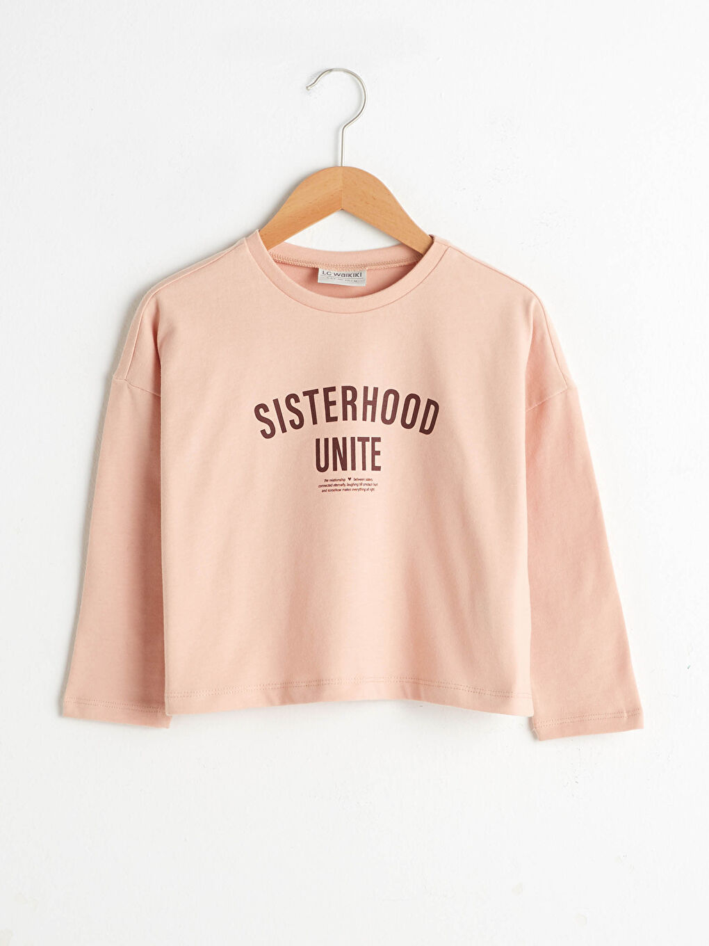 T-shirt en coton imprimé avec lettres pour fille