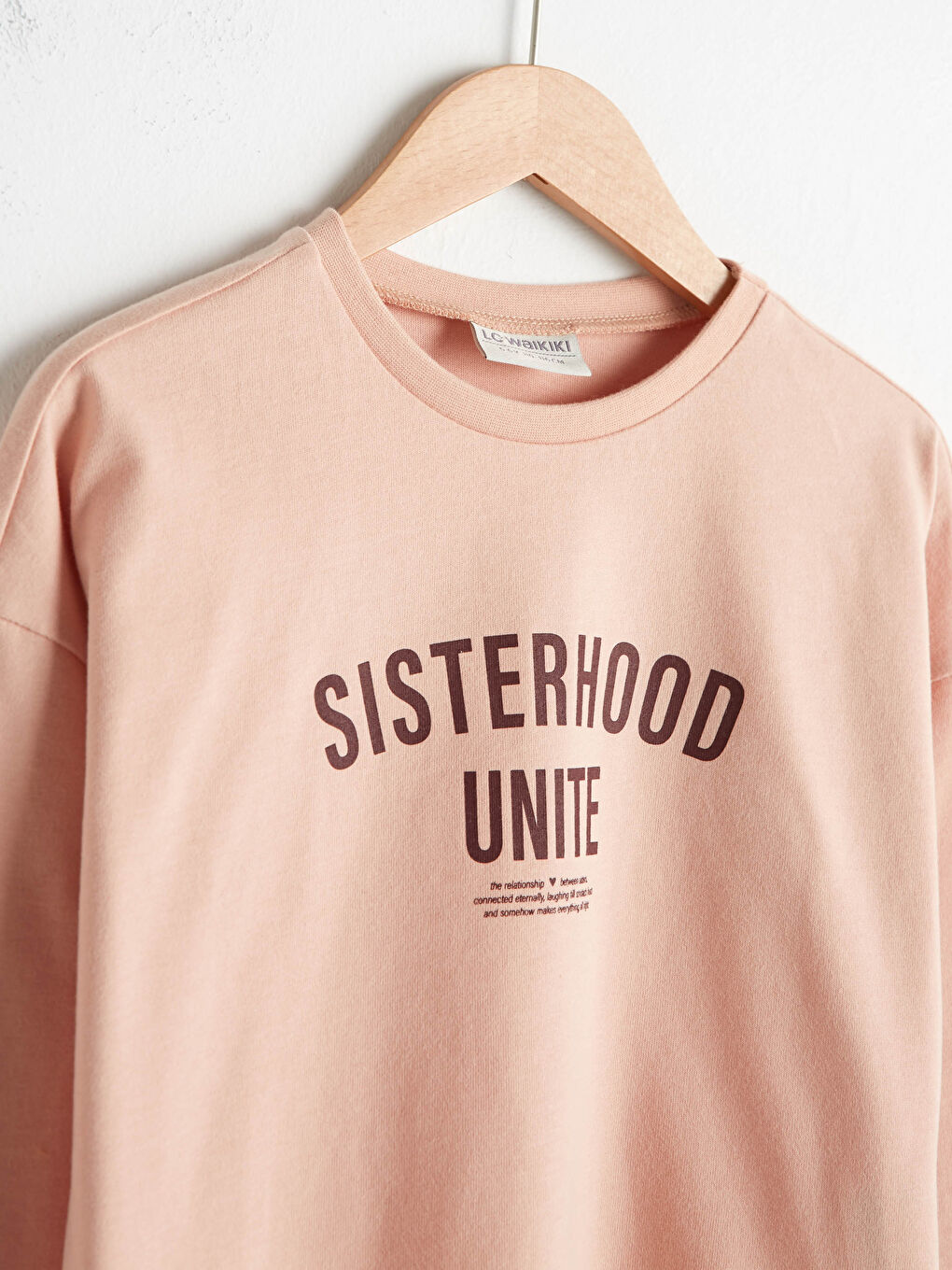 T-shirt en coton imprimé avec lettres pour fille-2