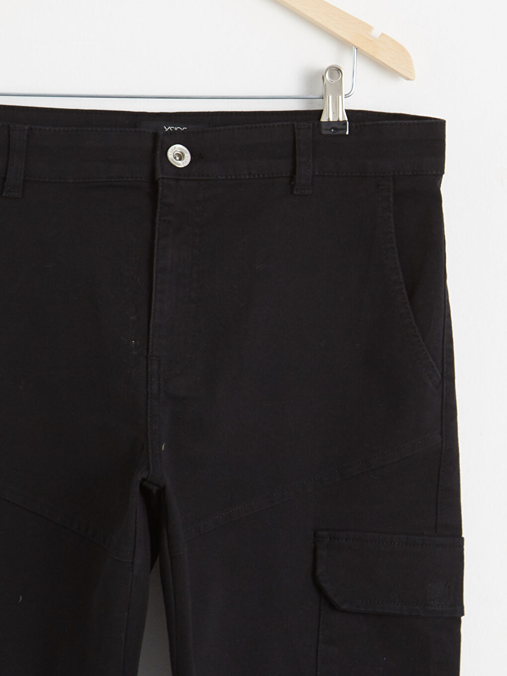 Siyah Standart Kalıp Jogger Pantolon-2