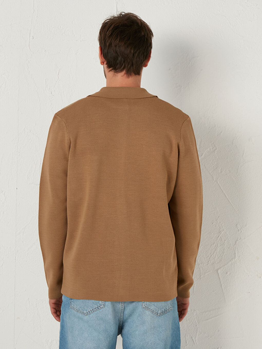 Slim Fit Lightweight Tricot Cardigan-4
