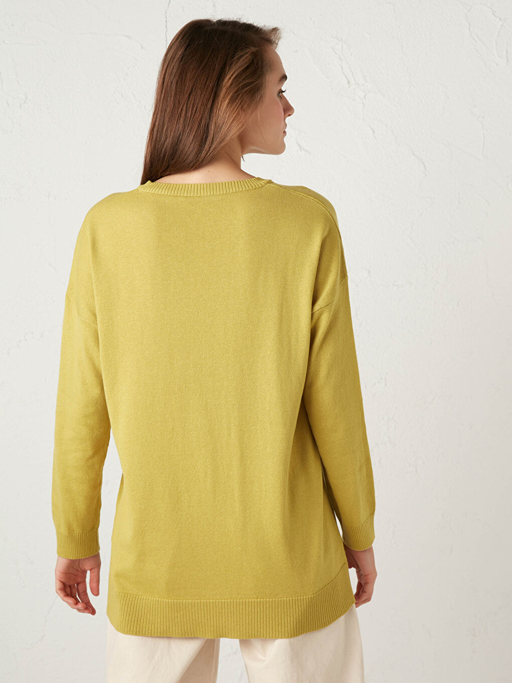 LCWAIKIKI Basic Plain Loose Fit Tricot Jumper -0WHB66Z8-FGU