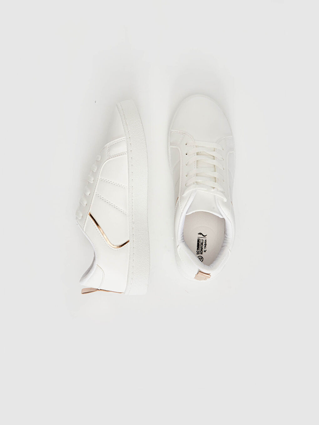 Beyaz Kadın Bağcıklı Günlük Spor Ayakkabı-2