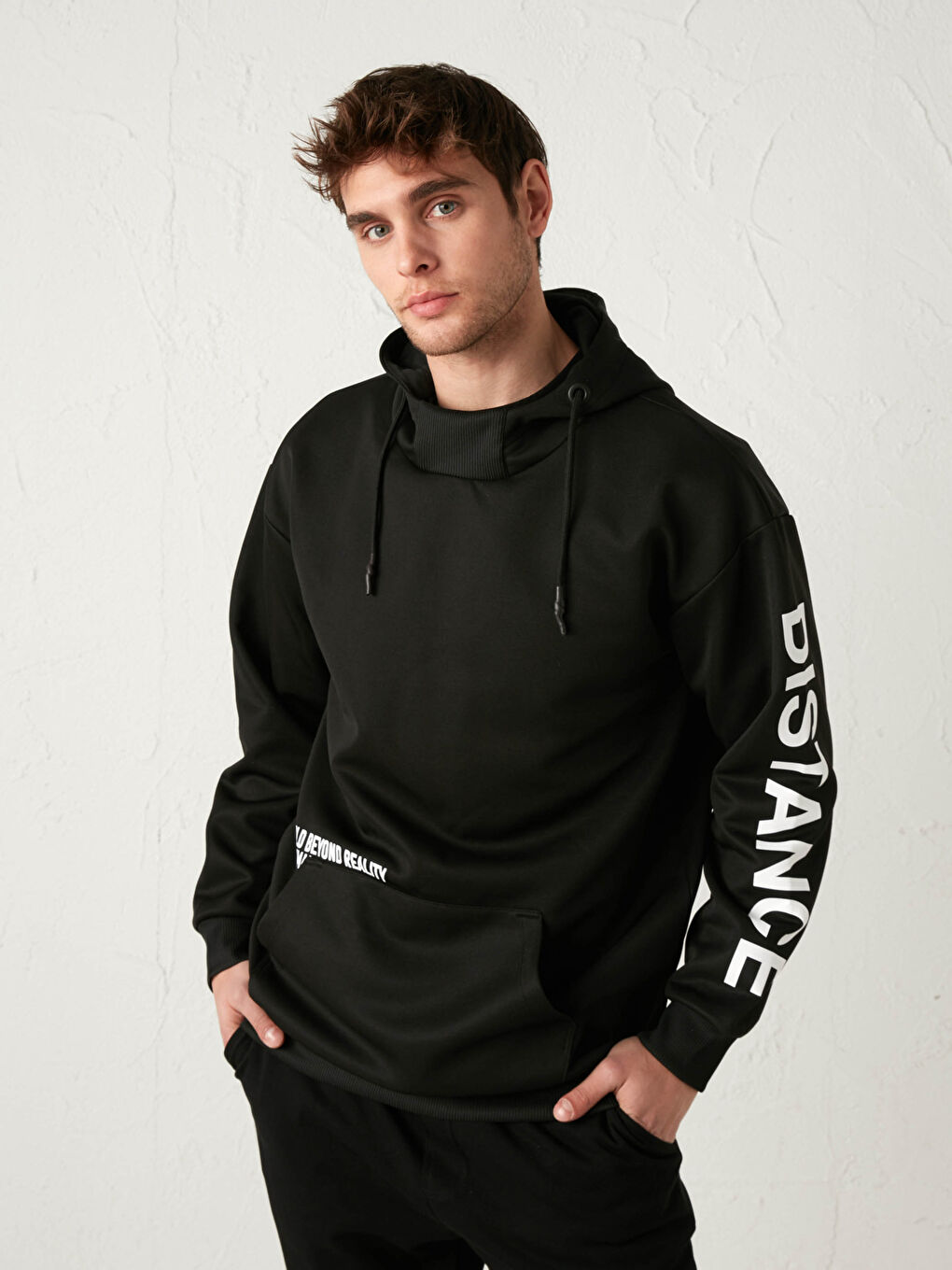 Siyah Oversize Hoodie