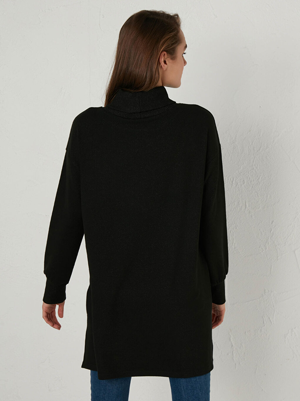 Siyah Balıkçı Yaka Salaş Tunik-6