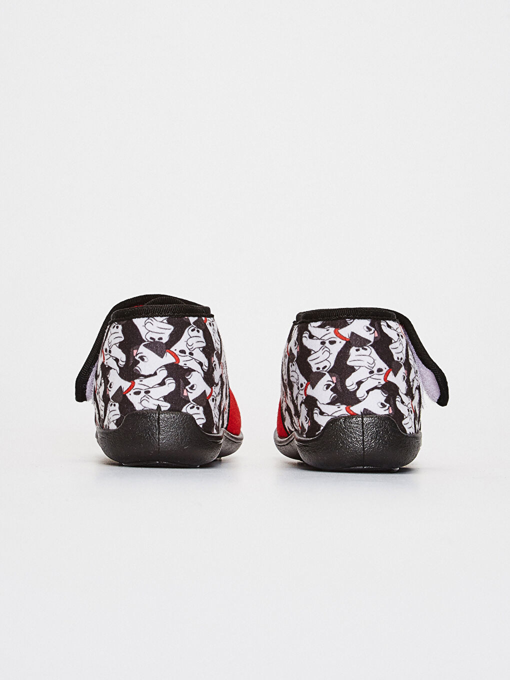 Kırmızı Erkek Çocuk Dalmaçyalı Lisanslı Cırt Cırtlı Panduf-4