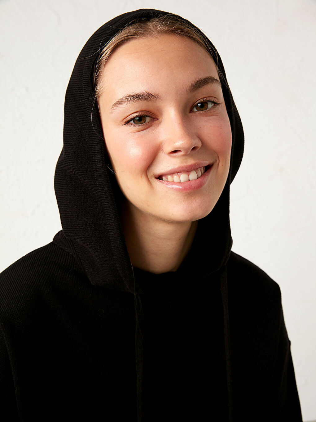 LCW Modest Tricot Tunic with Hood -0WHC58Z8-CVL