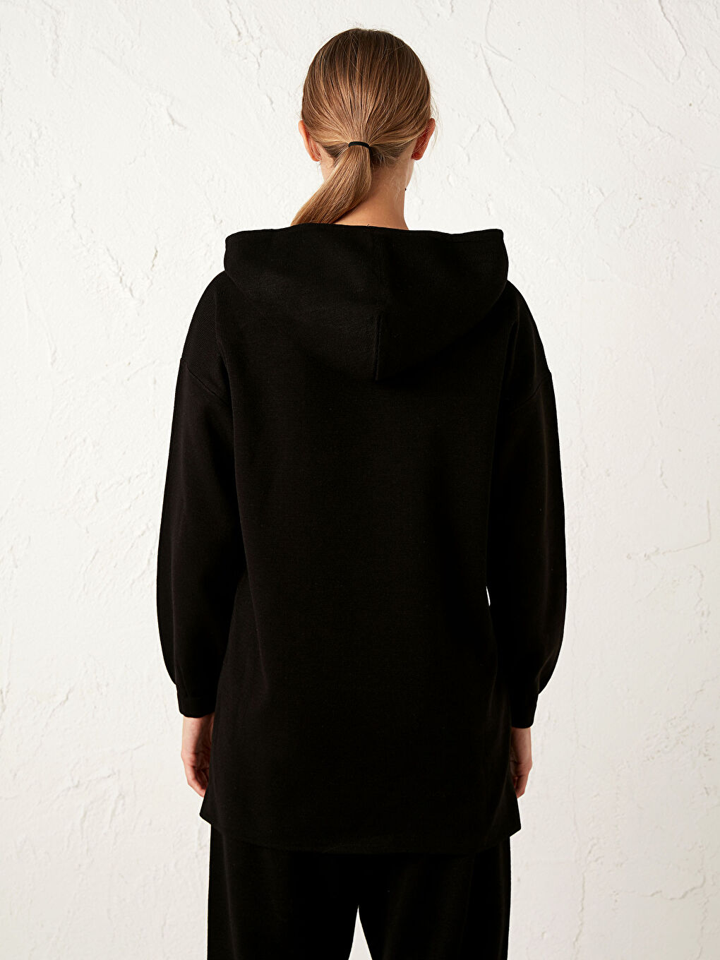 LCW Modest Tricot Tunic with Hood -0WHC58Z8-CVL