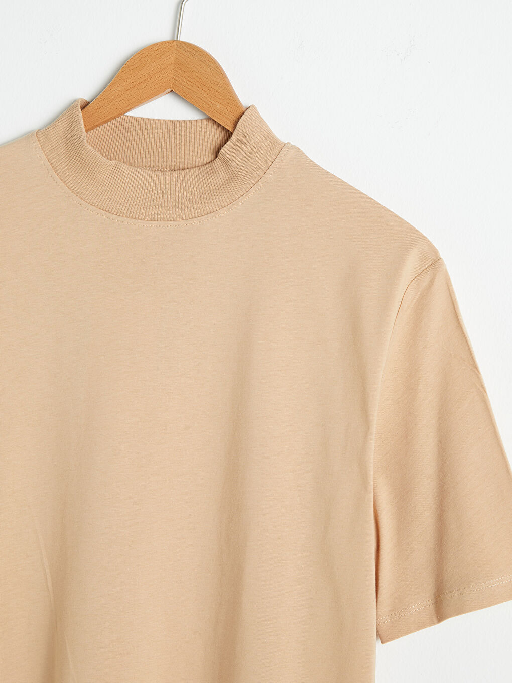 Stand-up Collar Short Sleeve Sweatshirt-7