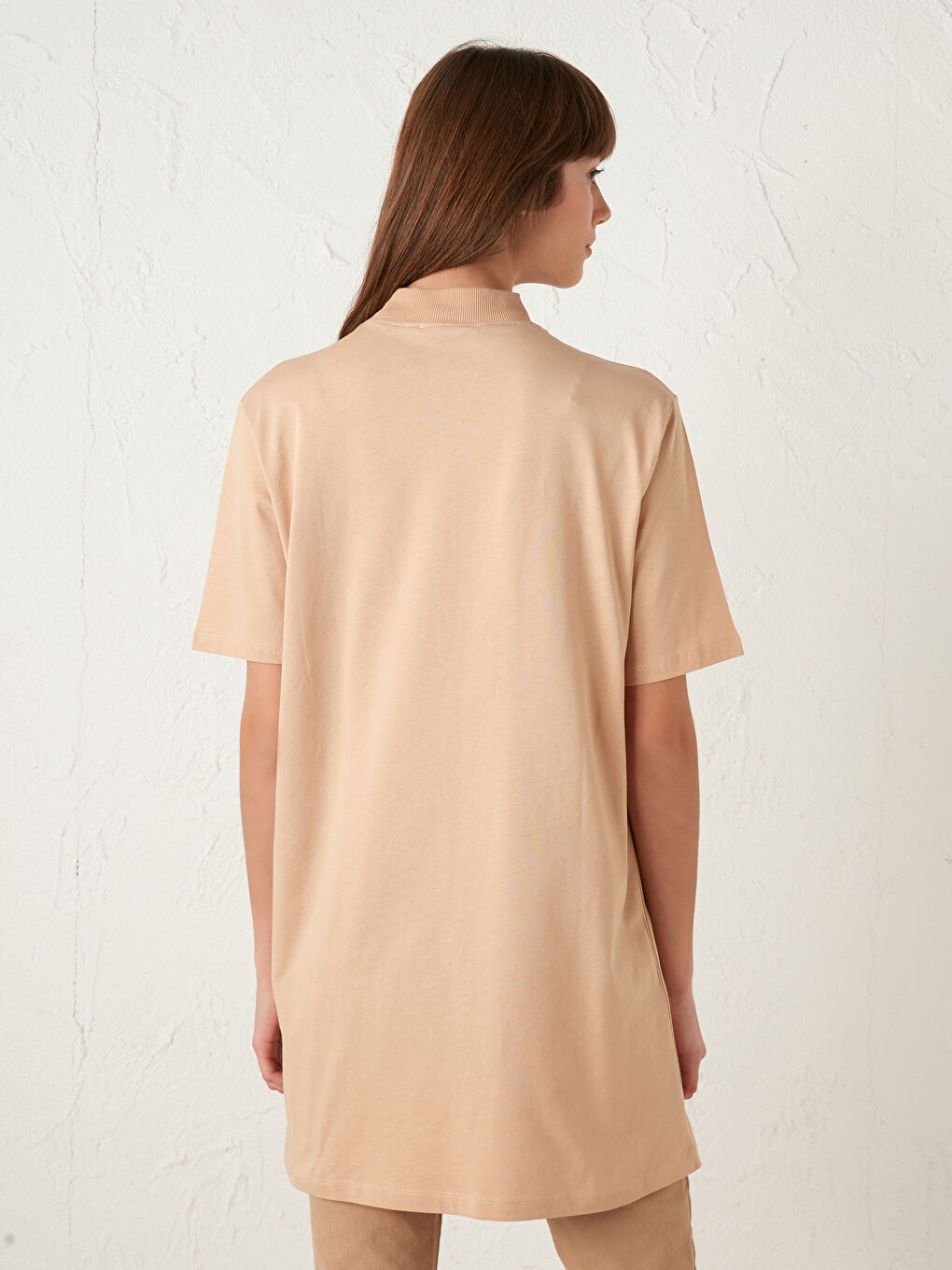 Stand-up Collar Short Sleeve Sweatshirt-4
