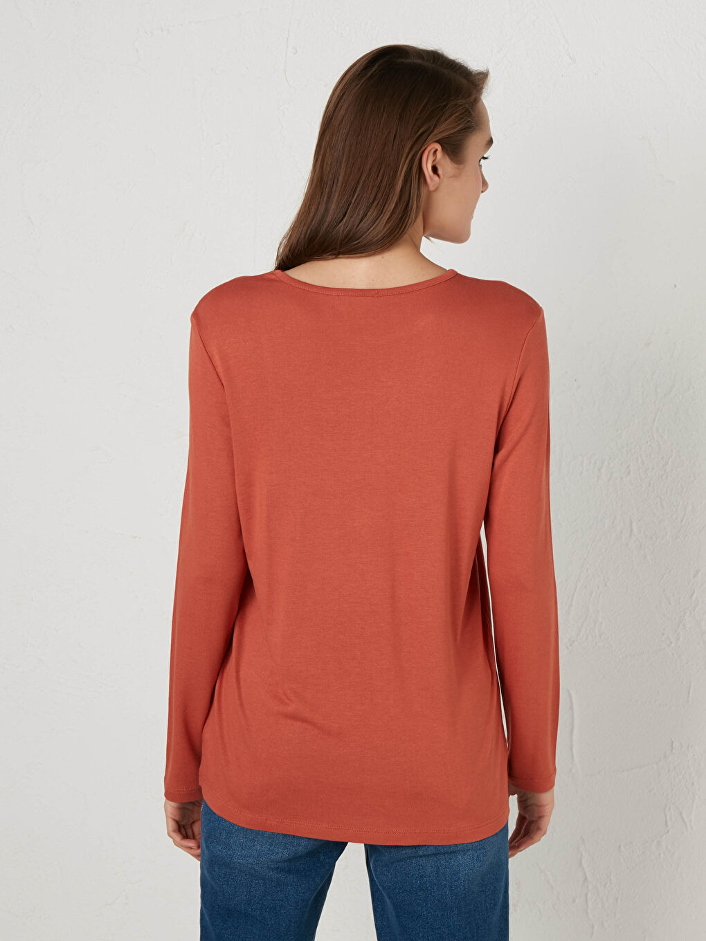 Embroidered Neck Flexible T-Shirt-3