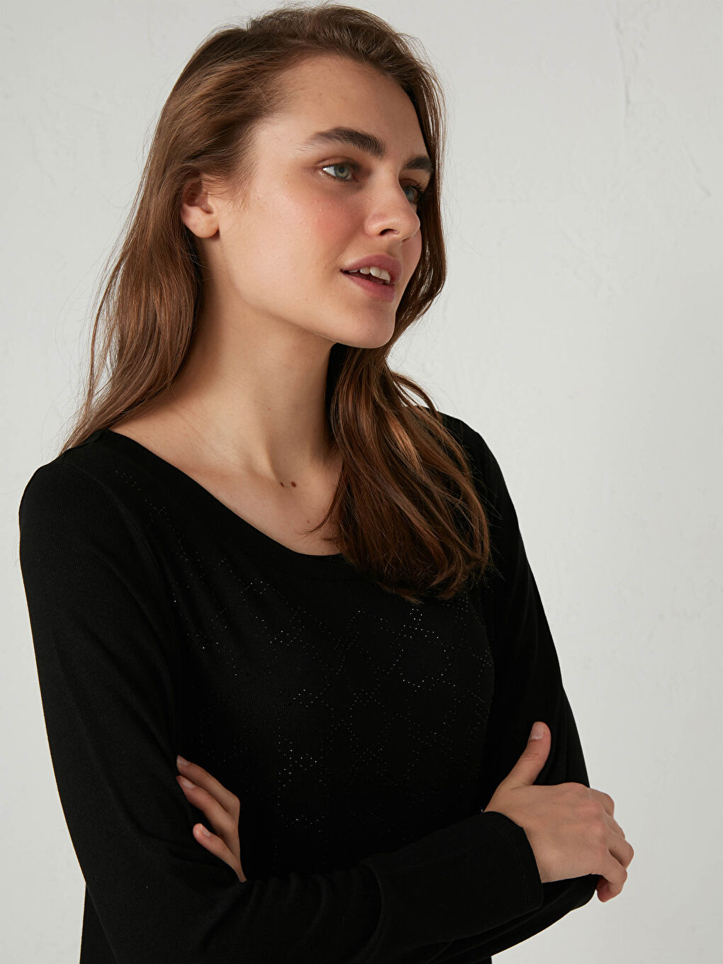 LCW Grace Applique Printed Viscose T-Shirt -0WHD37Z8-CVL