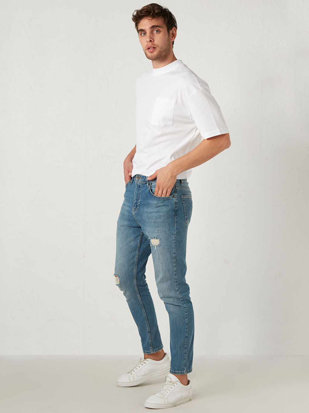 İndigo 730 Havuç Kalıp Jean Pantolon-1